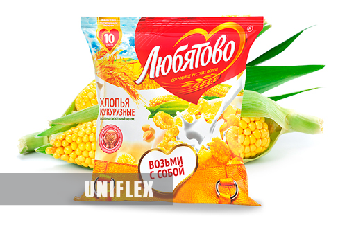 Rollenverpackung für die Kornflakes