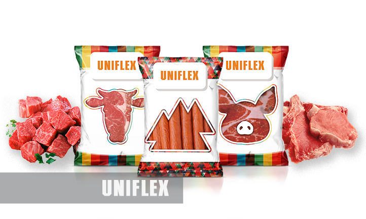 Flexible Verpackung für Fleisch 